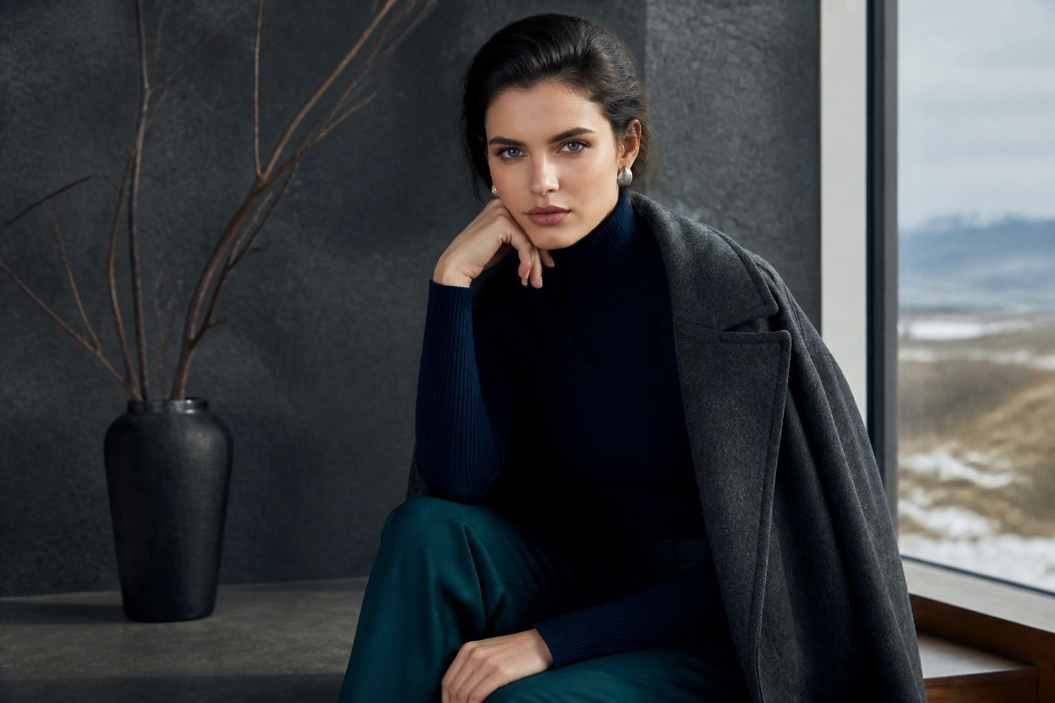 Deep Winter Color Palette: Strong Neutrals and Clear Contrast