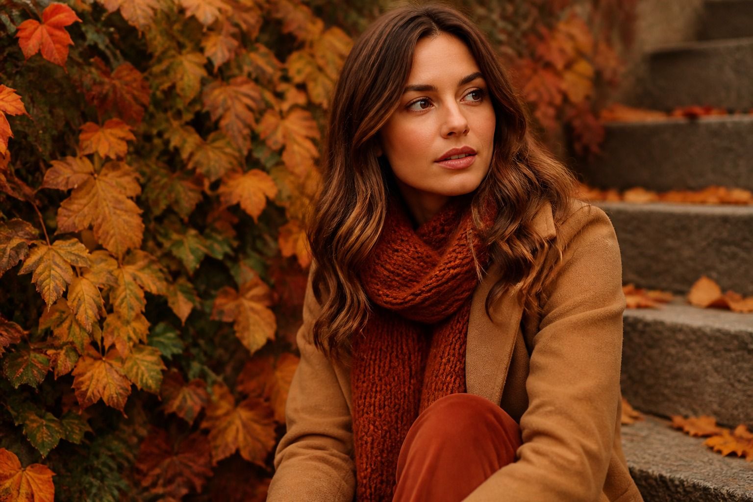 Warm Autumn Color Palette: Terracotta, Camel, and Clear Earth Tones
